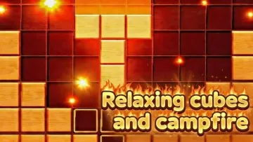 Relaxing cubes and campfire